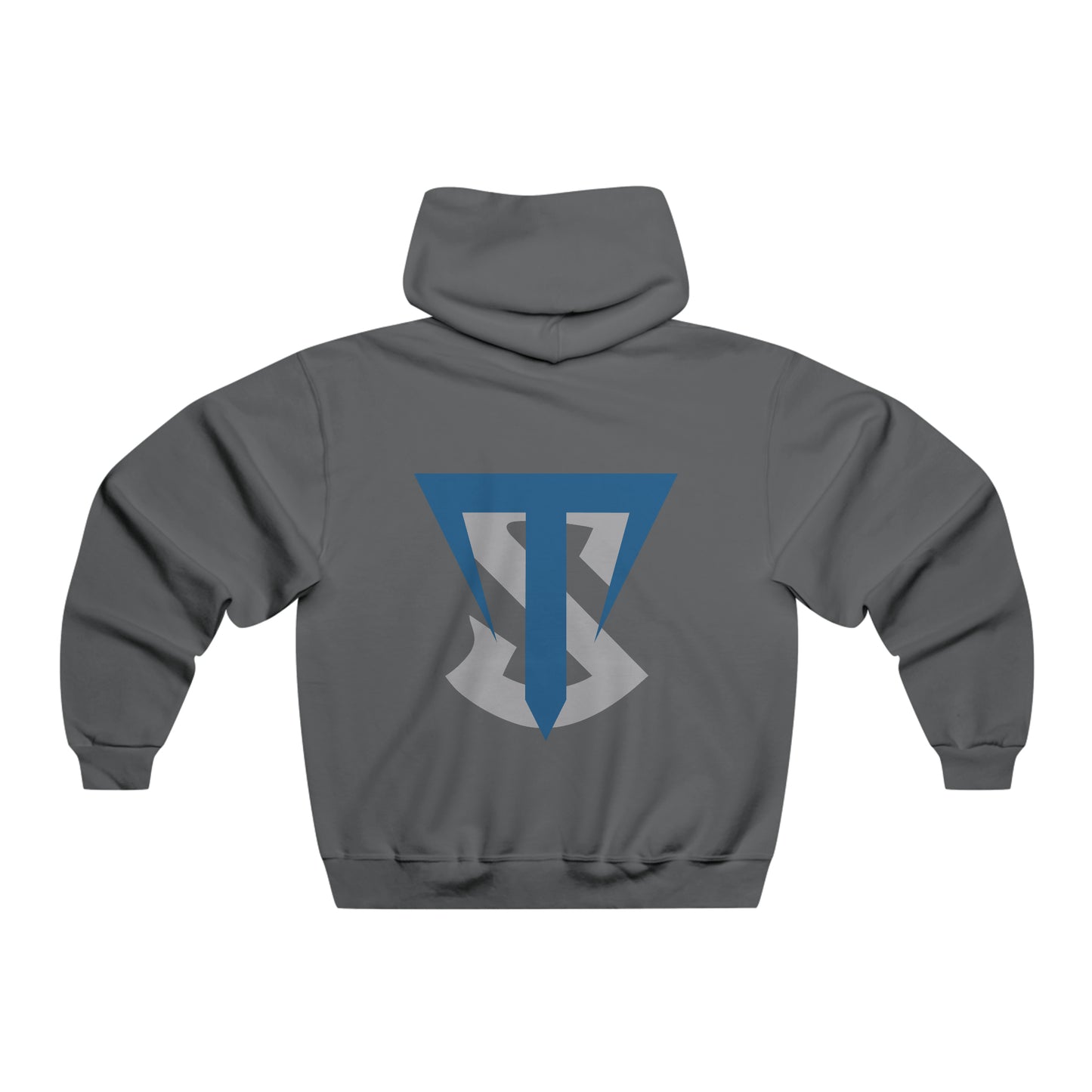 Men's (Blue/Gray Logo) Hooded Sweatshirt